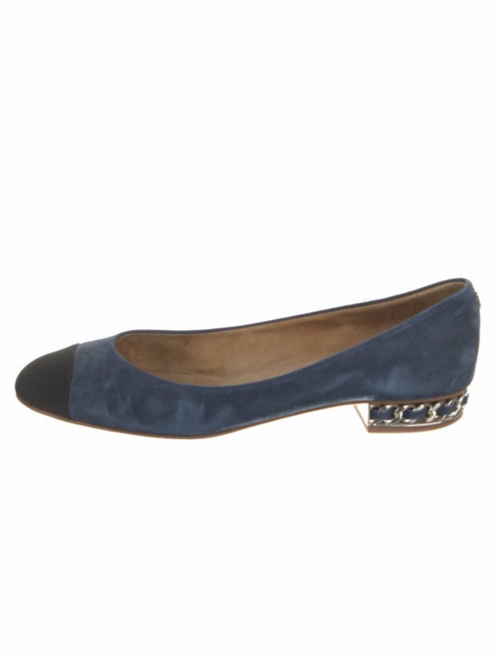 Chanel suede flats